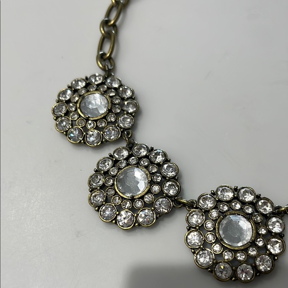 J. Crew Gold with clear clear gem Necklaces - Picture 7 of 7